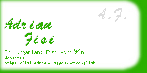 adrian fisi business card